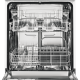 Het interieur van de Zanussi ZDI26001XA inbouw vaatwasser