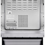 Achterzijde van AEG CCB6441BBW keramisch fornuis met ovendampafvoer en aansluitpunt voor elektra