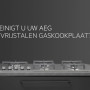 Open ovendeur AEG CKB64415BM met eenvoudig te reinigen glas en emaille binnenkant