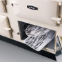 Opberglade van AGA ER3 170 5-deurs fornuis ideaal voor AGA cookware en accessoires