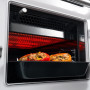 High speed infrarood grill van AGA R3 4-oven fornuis in werking