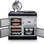 Vrijstaand AGA R3 4-oven fornuis met gietijzeren ovens en elektrische kookplaat