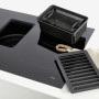 Atag HIDD8471EV inductie kookplaat met afzuiging - 83 cm. breed - zwart