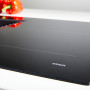 Atag HIDD8471EV inductie kookplaat met afzuiging - 83 cm. breed - zwart
