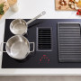 Atag HIDD8472EV inductie kookplaat met afzuiging - 83 cm. breed - mat zwart