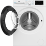 XL-deur van de Beko B3WM49410W2 open voor eenvoudig vullen
