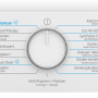 Bedieningspaneel met draaiknop en digitaal display van de Beko B3WM49610W2