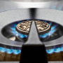 Dit Bertazzoni gasfornuis beschikt over een wokbrander met hoog vermogen.