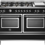 Bertazzoni HER126G2ENET is een 120 cm. breed fornuis uit de heritage serie