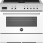 Bertazzoni PROCH94I1EBIT Air-Tec inductie fornuis met afzuiging (kookveldafzuiging) - wit
