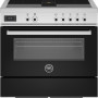 Bertazzoni PROCH94I1ENET zwart inductie fornuis 90 cm met geïntegreerde afzuiging en gesloten oven