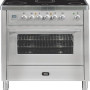 Boretti MTBRI90IX Majestic fornuis inductie - roestvrijstaal