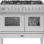 Boretti VP104MIX fornuis met magnetron roestvrijstaal