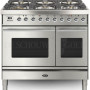 Boretti VP946IXG fornuis gasoven roestvrijstaal