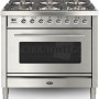Boretti VP96IXG fornuis gasoven roestvrijstaal