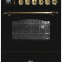 Boretti VPN64ZWG fornuis gasoven zwart
