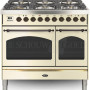 Boretti VPNO946OWG fornuis gasoven oud-wit