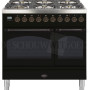 Boretti VPNO946ZWG fornuis gasoven zwart