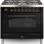 Boretti VPNO96ZWG fornuis gasoven zwart