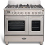 Boretti CFBG902IX2 gas fornuis roestvrijstaal - dubbele oven