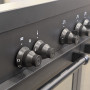 Boretti MLI94DMAT inductie fornuis met dubbele oven - antraciet