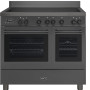 Boretti MLI94DMAT inductie fornuis met dubbele oven - antraciet