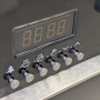 Digitale klok en timer op het Boretti MLI94DZW fornuis