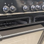 Massieve ovendeurhendel Boretti MLI94DZW met matzwarte afwerking