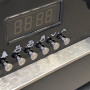 Tijdinstelling en digitale display van Boretti dubbele oven fornuis