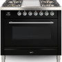 Boretti VFP93ZW fornuis zwart
