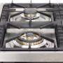 De kookplaat van het Boretti VPNO96IX rvs fornuis