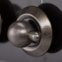 De oud bronzen knoppen op het Boretti VPNO96IX rvs fornuis geven dit fornuis een prachtig design