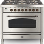Boretti VPNO96IX rvs fornuis