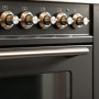 De combinatie van de rvs knoppen en greep met de kleur antraciet geven de Boretti VPS96AN een chique design