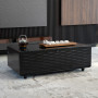 CASO Sound & Cool Hout salon tafel met koellades, speakers en draadloos opladen telefoon