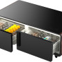 CASO Sound & Cool Hout salon tafel met koellades, speakers en draadloos opladen telefoon