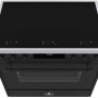 Vrijstaand inductie fornuis Elementi di Cucina EC9036-MZ-IX-B met 6 kookzones