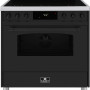 Elementi di Cucina EC9036-MZ-IX-B inductie fornuis mat zwart 90 cm breed