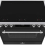 Elementi di Cucina EC9036-MZ-IX-S inductie fornuis - klassiek - mat zwart/rvs