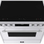 Elementi di Cucina EC9036-WT-IX-S inductie fornuis - klassiek - wit
