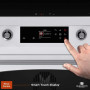 Elementi di Cucina EC9036-WT-IX-S inductie fornuis - klassiek - wit