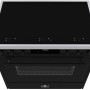 Elementi di Cucina EC9036-ZW-IX-B inductie fornuis - klassiek - zwart/rvs