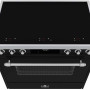 Elementi di Cucina EC9036-ZW-IX-S inductie fornuis - klassiek - zwart/rvs