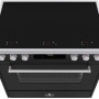 Elementi di Cucina EM9036-MZ-IX-S inductie fornuis - modern - mat zwart