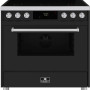 Elementi di Cucina EM9036-MZ-IX-S inductie fornuis - modern - mat zwart