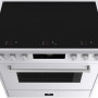 Elementi di Cucina EM9036-WT-IX-S inductie fornuis - modern - wit