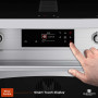 Inductie fornuis met afzuiging ELEMENTI DI CUCINA IC9034-IX-S met touchscreen ovenbediening