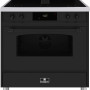 Elementi di Cucina IC9034-MZ-IX-B inductie fornuis met afzuiging - zwart - klassiek