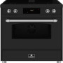 ELEMENTI DI CUCINA IC9034-MZ-S inductie fornuis mat zwart met afzuiging