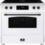 Elementi di Cucina IC9034-WT-IX-B inductie fornuis met afzuiging - wit - klassiek